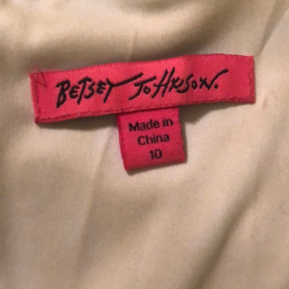 Black flowery flare Betsey Johnson Dress - Picture 3 of 3